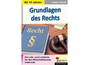 9783988411228 - Grundlagen des Rechts - Holger Cebulla Kartoniert (TB)