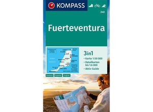 9783990448731 - KOMPASS Wanderkarte 240 Fuerteventura 150000 Karte (im Sinne von Landkarte)