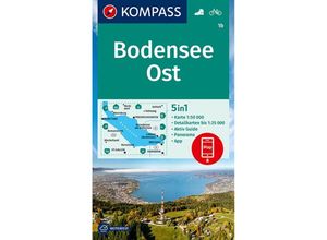 9783990448847 - KOMPASS Wanderkarte 1b Bodensee Ost 150000 Karte (im Sinne von Landkarte)