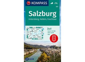 9783990448878 - KOMPASS Wanderkarte 017 Salzburg Untersberg Hallein Fuschlsee 125000 Karte (im Sinne von Landkarte)