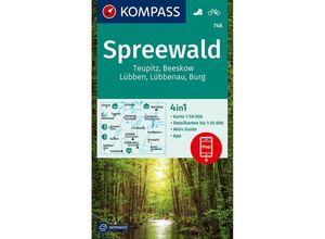 9783990449264 - KOMPASS Wanderkarte 748 Spreewald Teupitz Beeskow Lübben Lübbenau Burg 150000 Karte (im Sinne von Landkarte) 9783990449264 - KOMPASS Wanderkarte 748 Spreewald Teupitz Beeskow Lübben Lübbenau Burg 150000 Karte (im Sinne von Landkarte)