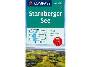 9783990449943 - KOMPASS Wanderkarte 793 Starnberger See 125000 Karte (im Sinne von Landkarte)