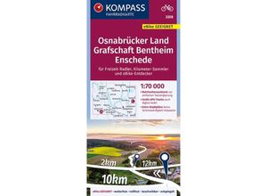 9783991211471 - KOMPASS Fahrradkarte 3358 Osnabrücker Land Grafschaft Bentheim Enschede 170000 Karte (im Sinne von Landkarte)