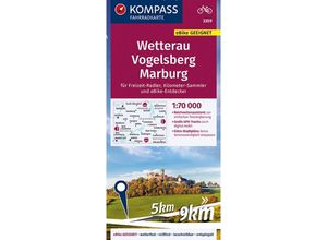 9783991211488 - KOMPASS Fahrradkarte 3359 Wetterau Vogelsberg Marburg 170000 Karte (im Sinne von Landkarte)