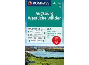 9783991212140 - KOMPASS Wanderkarte 162 Augsburg Westliche Wälder 150000 Karte (im Sinne von Landkarte)