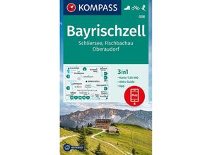 9783991212188 - KOMPASS Wanderkarte 008 Bayrischzell Schliersee Fischbachau Oberaudorf 125000 Karte (im Sinne von Landkarte)