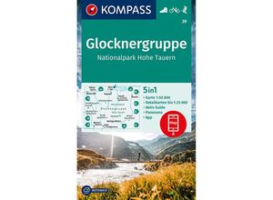 9783991212621 - KOMPASS Wanderkarte 39 Glocknergruppe Nationalpark Hohe Tauern 150000 Karte (im Sinne von Landkarte)