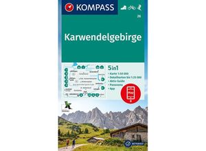 9783991212645 - KOMPASS Wanderkarte 26 Karwendelgebirge 150000 Karte (im Sinne von Landkarte)