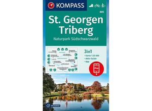 9783991212744 - KOMPASS Wanderkarte 885 St Georgen Triberg Naturpark Südschwarzwald 125000 Karte (im Sinne von Landkarte)