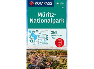 9783991213802 - KOMPASS Wanderkarte 853 Müritz-Nationalpark 125000 Karte (im Sinne von Landkarte)