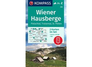 9783991213925 - KOMPASS Wanderkarten-Set 210 Wiener Hausberge Pielachtal Traisental (2 Karten) 150000 Karte (im Sinne von Landkarte)