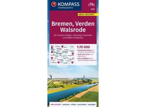 9783991214311 - KOMPASS Fahrradkarte 3315 Bremen Verden Walsrode 170000 Karte (im Sinne von Landkarte)