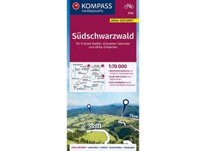 9783991214328 - KOMPASS Fahrradkarte 3332 Südschwarzwald 170000 Karte (im Sinne von Landkarte)