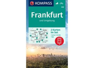 9783991214359 - KOMPASS Wanderkarten-Set 828 Frankfurt uUmgebung (2 Karten) 150000 Karte (im Sinne von Landkarte)