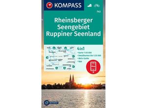 9783991214403 - KOMPASS Wanderkarte 743 Rheinsberger Seengebiet Ruppiner Seenland 150000 Karte (im Sinne von Landkarte)