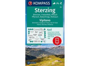 9783991214762 - KOMPASS Wanderkarte 44 Sterzing Ratschings Ridnaun Pfitsch 150000 Karte (im Sinne von Landkarte)