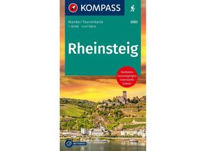 9783991214984 - KOMPASS Wander-Tourenkarte Rheinsteig 150000 Karte (im Sinne von Landkarte)