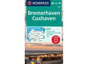 9783991215028 - KOMPASS Wanderkarte 400 Bremerhaven-Cuxhaven 150000 Karte (im Sinne von Landkarte)