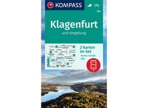 9783991215738 - KOMPASS Wanderkarten-Set 294 Klagenfurt und Umgebung (2 Karten) 150000 Karte (im Sinne von Landkarte)