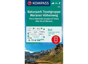 9783991215806 - KOMPASS Wanderkarte 043 Naturpark Texelgruppe Meraner Höhenweg Parco Naturale Gruppo di Tessa Alta Via di Merano 125000 Karte (im Sinne von Landkarte)