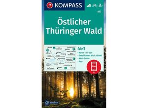 9783991215851 - KOMPASS Wanderkarte 813 Östlicher Thüringer Wald 150000 Karte (im Sinne von Landkarte)