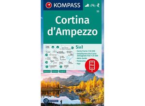 9783991215929 - KOMPASS Wanderkarte 55 Cortina dAmpezzo 150000 Karte (im Sinne von Landkarte)