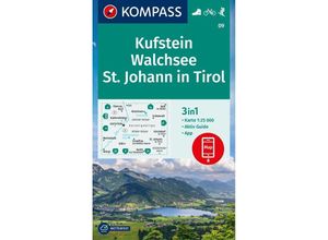 9783991215974 - KOMPASS Wanderkarte 09 Kufstein Walchsee St Johann in Tirol 125000 Karte (im Sinne von Landkarte)