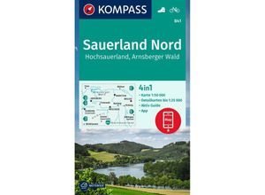 9783991217022 - KOMPASS Wanderkarte 841 Sauerland Nord Hochsauerland Arnsberger Wald 150000 Karte (im Sinne von Landkarte)