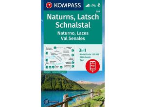 9783991217268 - KOMPASS Wanderkarte 051 Naturns Latsch Schnalstal   Naturno Laces Val Senales 125000 Karte (im Sinne von Landkarte)