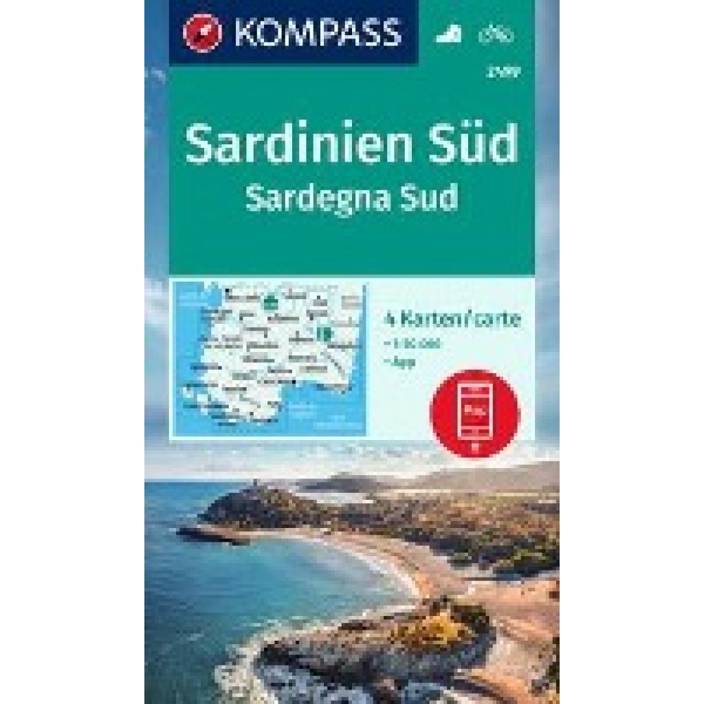 9783991217299 - KOMPASS Wanderkarten-Set 2499 Sardinien Süd Sardegna Sud (4 Karten) 150000 Karte (im Sinne von Landkarte) 9783991217299 - KOMPASS Wanderkarten-Set 2499 Sardinien Süd Sardegna Sud (4 Karten) 150000 Karte (im Sinne von Landkarte)