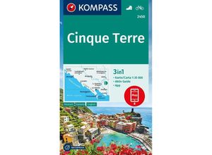 9783991217459 - KOMPASS Wanderkarte 2450 Cinque Terre 135000 Karte (im Sinne von Landkarte)