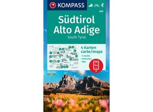 9783991217503 - KOMPASS Wanderkarten-Set 699 Südtirol Alto Adige South Tyrol (4 Karten) 150000 Karte (im Sinne von Landkarte)