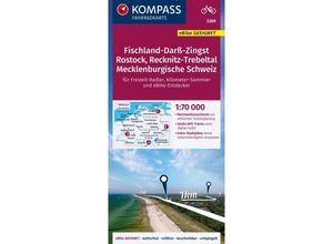 9783991218173 - KOMPASS Fahrradkarte 3369 Fischland-Darß-Zingst Rostock Recknitz-Trebeltal Mecklenburgische Schweiz 170000 Karte (im Sinne von Landkarte)