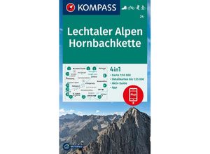 9783991218678 - KOMPASS Wanderkarte 24 Lechtaler Alpen Hornbachkette 150000 Karte (im Sinne von Landkarte)