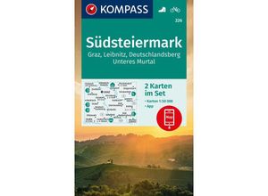 9783991218821 - KOMPASS Wanderkarten-Set 226 Südsteiermark Graz Leibnitz Deutschlandsberg Unteres Murtal (2 Karten) 150000 Karte (im Sinne von Landkarte)