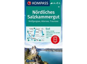 9783991218852 - KOMPASS Wanderkarte 18 Nördliches Salzkammergut Wolfgangsee Attersee Traunsee 150000 Karte (im Sinne von Landkarte)