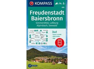 9783991218937 - KOMPASS Wanderkarte 878 Freudenstadt Baiersbronn Simmersfeld Loßburg Alpirsbach 125000   KOMPASS Wanderkarte Bd878 Karte (im Sinne von Landkarte)