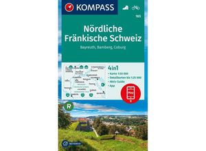 9783991218944 - KOMPASS Wanderkarte 165 Nördliche Fränkische Schweiz Bayreuth Bamberg Coburg 150000 Karte (im Sinne von Landkarte)