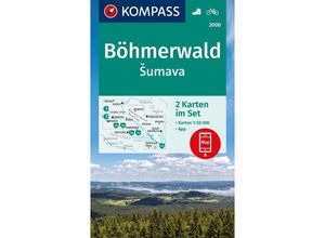 9783991219002 - KOMPASS Wanderkarten-Set 2000 Böhmerwald Sumava (2 Karten) 150000 Karte (im Sinne von Landkarte)