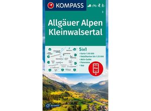 9783991219521 - KOMPASS Wanderkarte 3 Allgäuer Alpen Kleinwalsertal 150000 Karte (im Sinne von Landkarte)