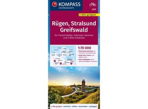 9783991219583 - KOMPASS Fahrradkarte 3319 Rügen Stralsund Greifswald 170000 Karte (im Sinne von Landkarte)