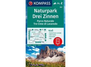 9783991219743 - KOMPASS Wanderkarte 047 Naturpark Drei Zinnen Parco Naturale Tre Cime di Lavaredo 125000 Karte (im Sinne von Landkarte)