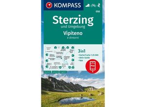 9783991219774 - KOMPASS Wanderkarte 058 Sterzing und Umgebung Vipteno e dintorni 125000 Karte (im Sinne von Landkarte)