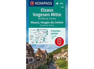 9783991219934 - KOMPASS Wanderkarten-Set 2221 Elsass Vogesen Mitte Alsace Vosges du Centre (2 Karten) 150000 Karte (im Sinne von Landkarte)