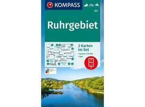 9783991219972 - KOMPASS Wanderkarten-Set 821 Ruhrgebiet (3 Karten) 150000 Karte (im Sinne von Landkarte)