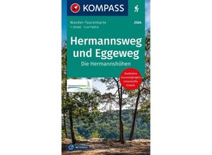 9783991540038 - KOMPASS Wander-Tourenkarte Hermannsweg und Eggeweg Die Hermannshöhen 150000 Karte (im Sinne von Landkarte)