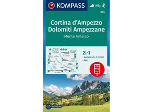 9783991540397 - KOMPASS Wanderkarte 654 Cortina dAmpezzo Dolomiti Ampezzane Monte Antelao 125000 Karte (im Sinne von Landkarte)