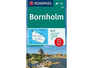 9783991540687 - KOMPASS Wanderkarte 236 Bornholm 150000 Karte (im Sinne von Landkarte)