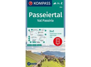 9783991540953 - KOMPASS Wanderkarte 044 Passeiertal   Val Passiria 125000 Karte (im Sinne von Landkarte)