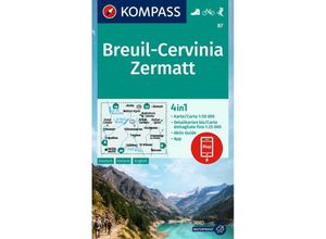 9783991541714 - KOMPASS Wanderkarte 87 Breuil-Cervinia Zermatt 150000 Karte (im Sinne von Landkarte)